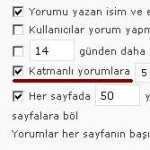 Wordpress 2.7 Tema için Değişiklikler, Yorumların Düzenlenmesi